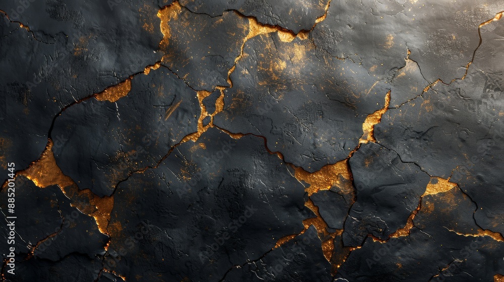 Black background with grunge texture decorated with Shiny golden lines. black gold luxury background Black background with grunge texture decorated with Shiny golden lines. black gold luxury background
