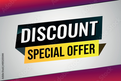 discount special offer poster banner graphic design icon logo sign symbol social media website coupon

