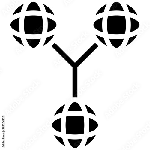 Network Segmentation vector icon illustration of Networking iconset.
