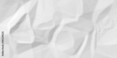 White crumpled cover old paper wrapping crinkled light cardboard overlay texture background. surface retro wrinkled empty sheet paper creased.	
