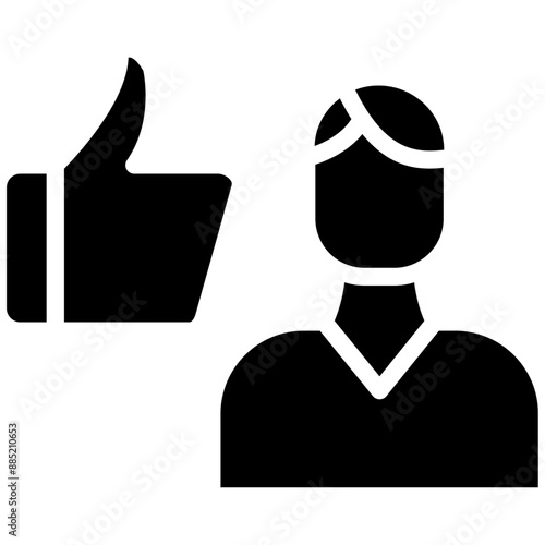 Dependability vector icon illustration of Leadership iconset.