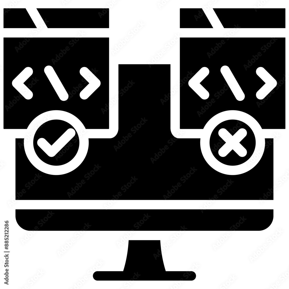 User Experience Testing vector icon illustration of Quality Assurance iconset.