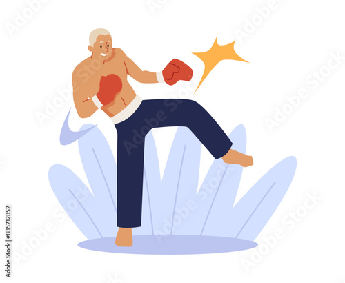 Martial arts. Kickboxing.