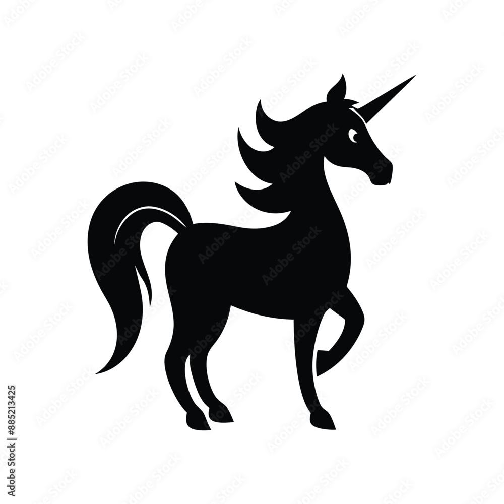 Fototapeta premium The Best Unicorn Silhouette Vector Illustration