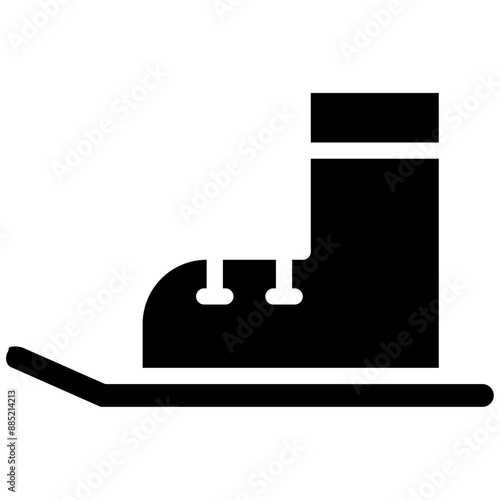 Snowshoes vector icon illustration of Outdoor Fun iconset.