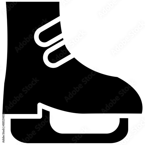 Ice Skates vector icon illustration of Outdoor Fun iconset.