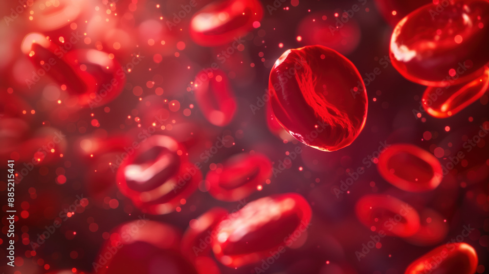 Vitamin B12 Supplement for Red Blood Cell Production and Vitality, Oxygenated Blood with Hologram, Healthy Life Concept