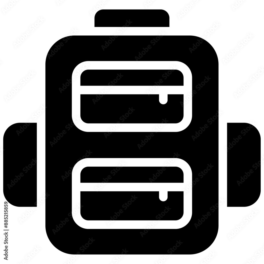 Backpack vector icon illustration of Outdoor Fun iconset. Backpack vector icon illustration of Outdoor Fun iconset.