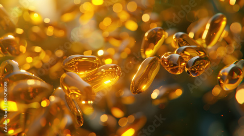 Cod Liver Oil Benefits for Joint Health and Flexibility, Reducing Inflammation with Holographic Display photo