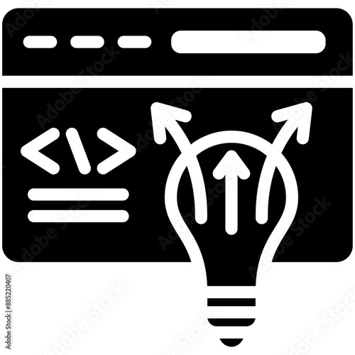 Improvisation vector icon illustration of No Code iconset.