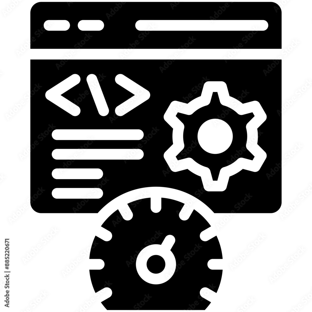 Efficiency vector icon illustration of No Code iconset. Efficiency vector icon illustration of No Code iconset.