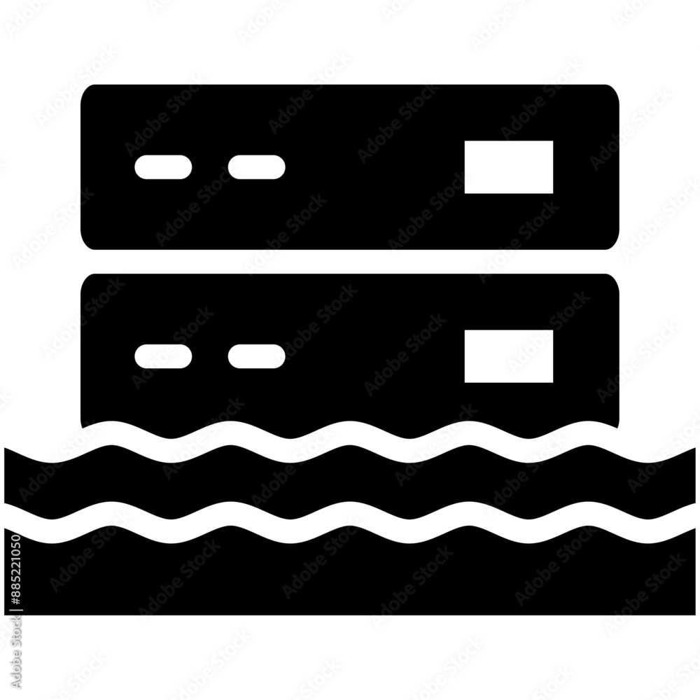 Data Lake vector icon illustration of No Code iconset. Data Lake vector icon illustration of No Code iconset.