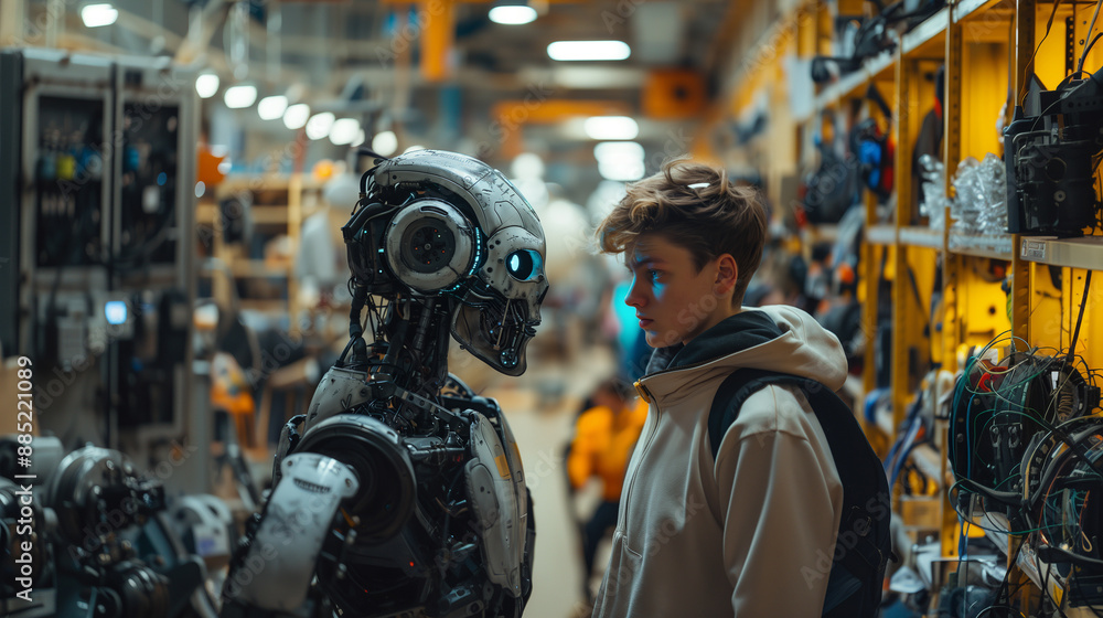 Human vs Robot Confrontation in Factory Setting Human vs Robot Confrontation in Factory Setting