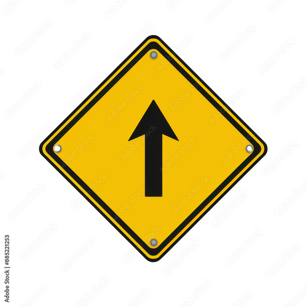 A yellow street sign, caution element, 3D render, minimalistic style A yellow street sign, caution element, 3D render, minimalistic style