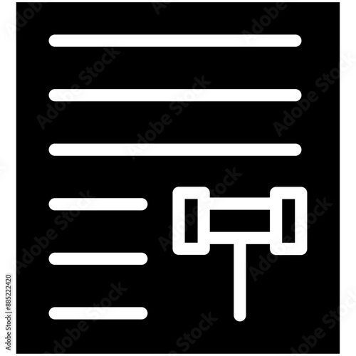 Sentence vector icon illustration of Law & Legislation iconset.