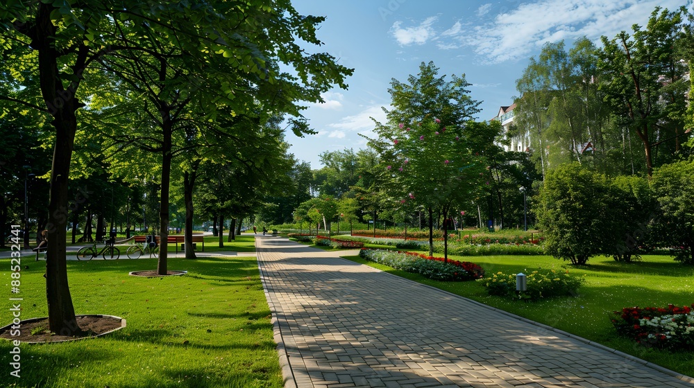 A city park with many areas for active img A city park with many areas for active img