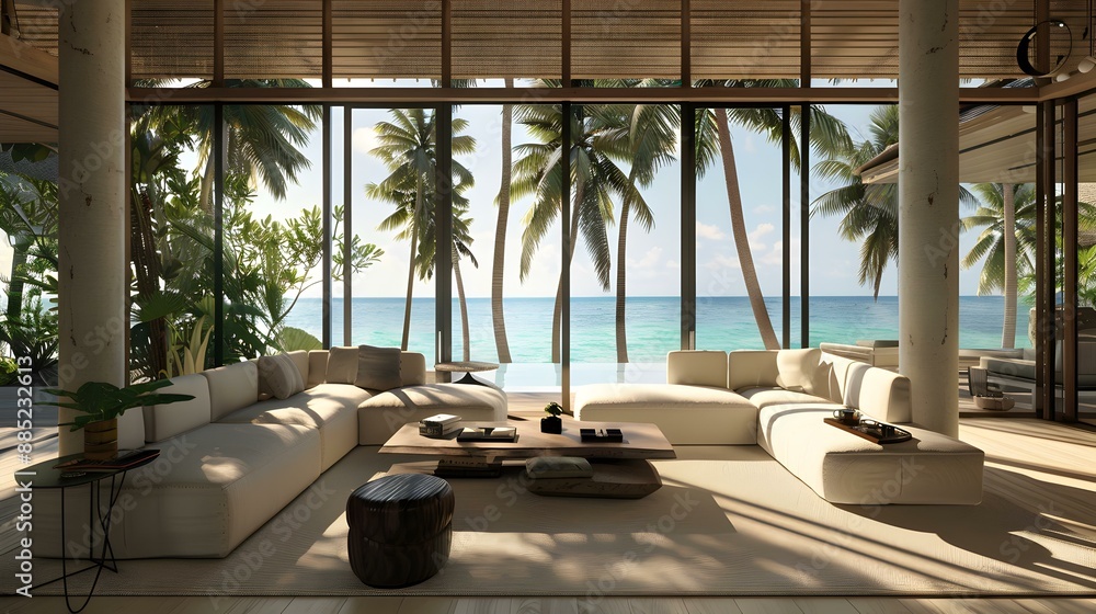 Fototapeta premium Living room in a luxury hotel room image