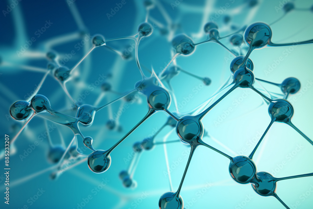 a close-up of a molecule a close-up of a molecule