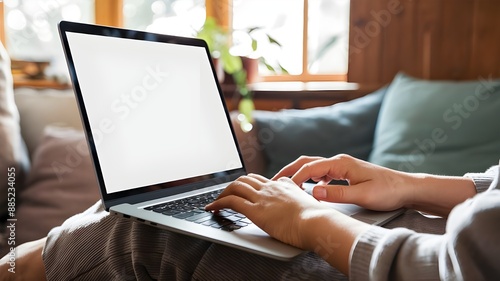 person working on Laptop, Laptop mockup