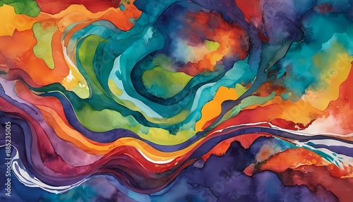 Stunning illustration of a masterpiece in an abstract artwork generative AI illustration