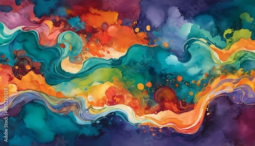 Stunning illustration of a masterpiece in an abstract artwork generative AI illustration