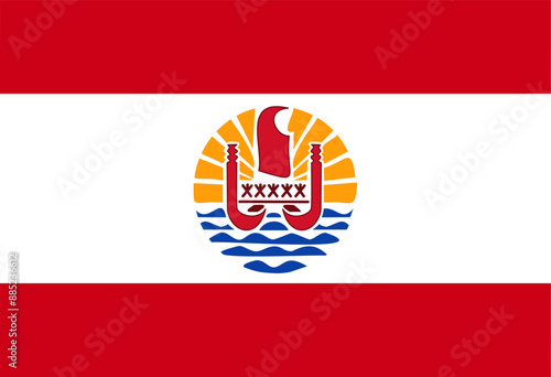 French Polynesia flag illustrator country flags