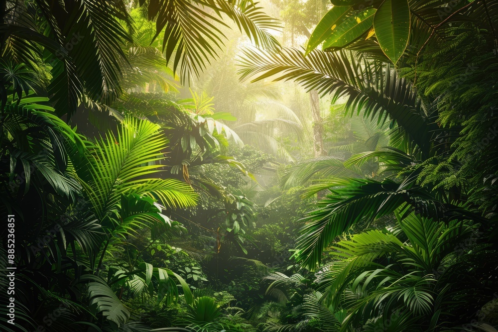 Naklejka premium August in Southeast Asia s tropical jungles