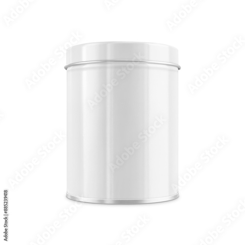 Wallpaper Mural An image of a White Tin Can isolated on a white background Torontodigital.ca