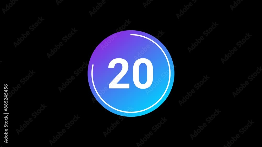 25 Second Countdown timer Animation 25 Second Countdown timer Animation