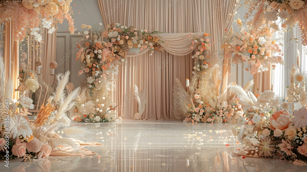 Decoration of the banquet hall by decorators img Decoration of the banquet hall by decorators img