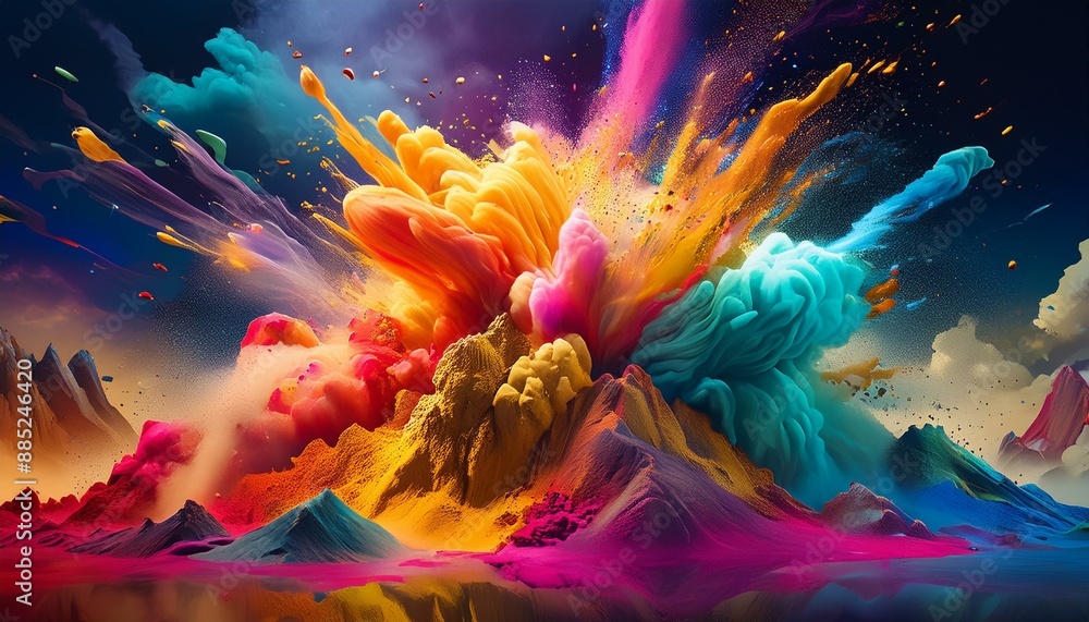 Bursting Beauty: The Art of Exploding Pastel Powder Bursting Beauty: The Art of Exploding Pastel Powder