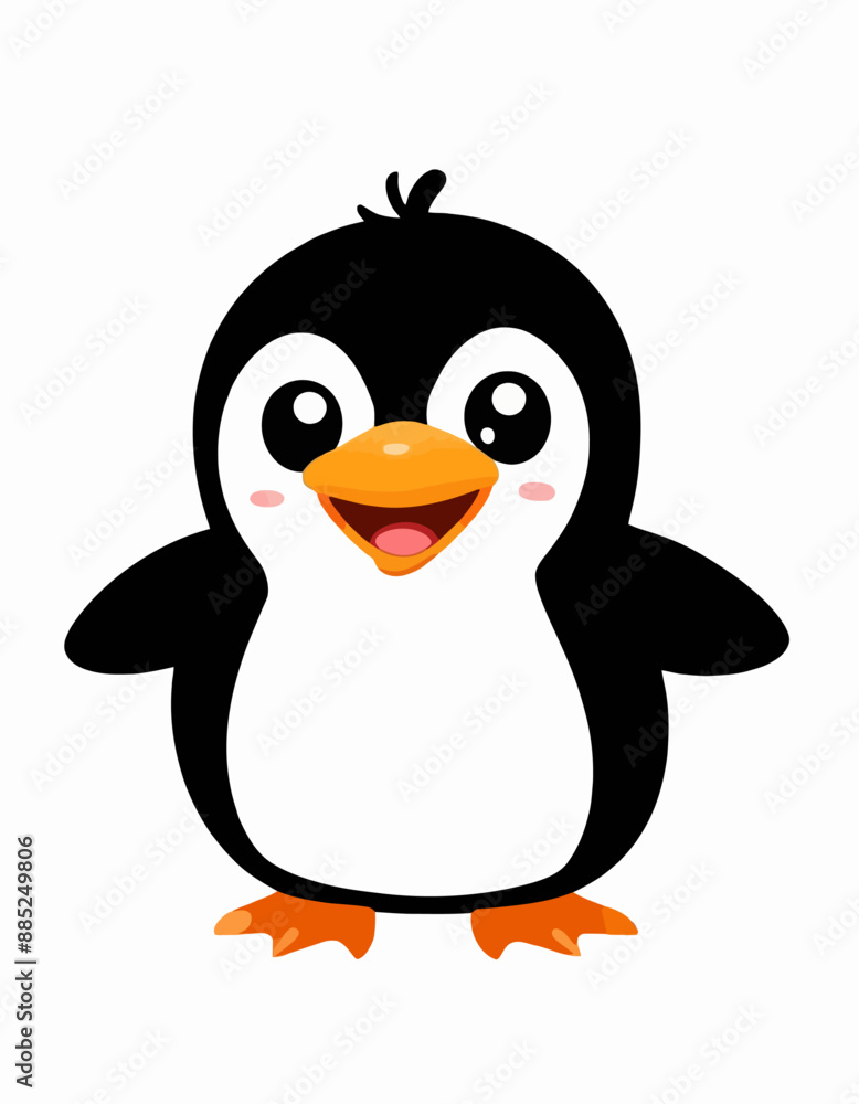 Friendly Penguin Smiling at Camera Friendly Penguin Smiling at Camera
