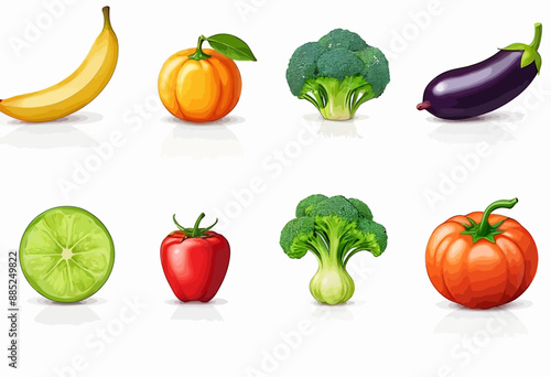 Fresh Produce: A Colorful Collection of Fruits and Vegetables