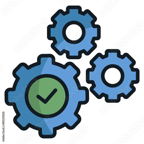 Process Validation  Icon Element For Design
