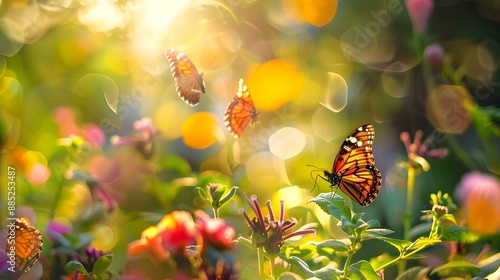 A butterfly garden with plants specially selected picture