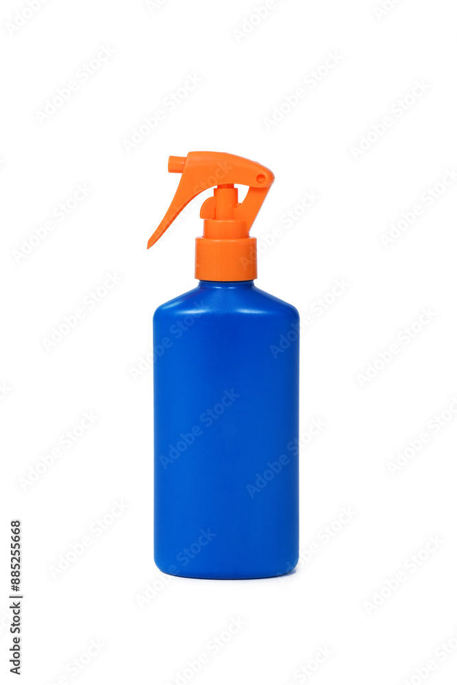 bottle of sunscreen on a white background bottle of sunscreen on a white background