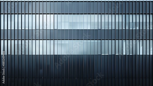 Wallpaper Mural A facade with vertical lines of an office picture Torontodigital.ca