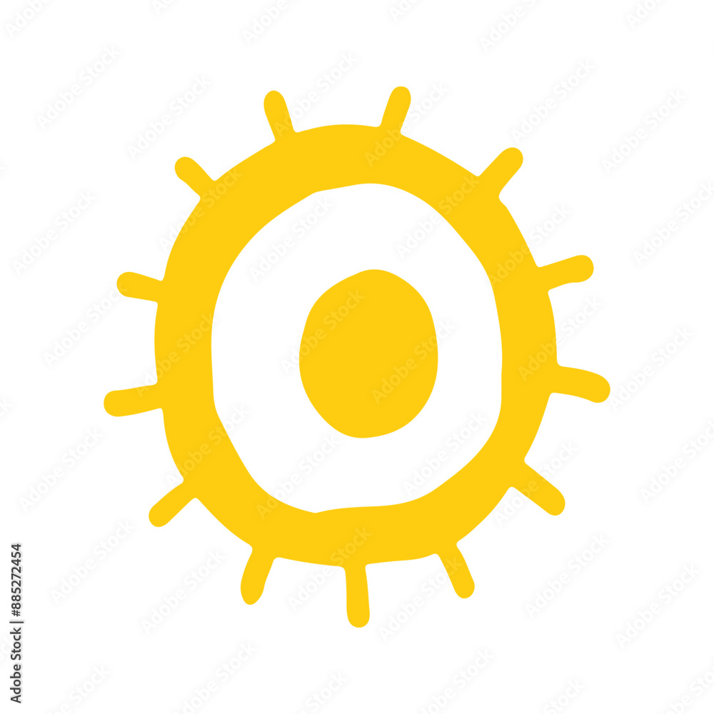 Cute doodle sun shine. Doodle sun sketch illustration. Hand drawn cute orange sun set. Scribble doodle children drawn style. Vector illustration Cute doodle sun shine. Doodle sun sketch illustration. Hand drawn cute orange sun set. Scribble doodle children drawn style. Vector illustration