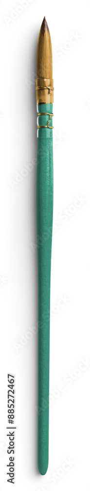 Green Watercolor Brush with Paint 1 Green Watercolor Brush with Paint 1