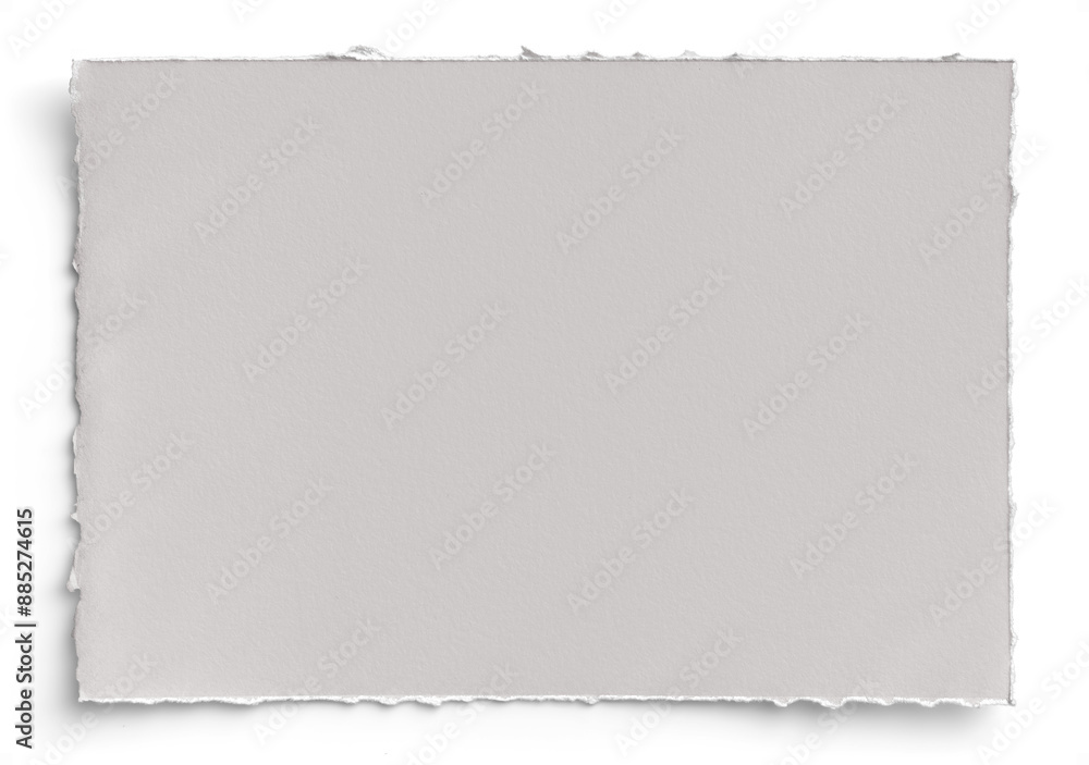 Pale Gray Deckled Edge Landscape A4 Paper 2