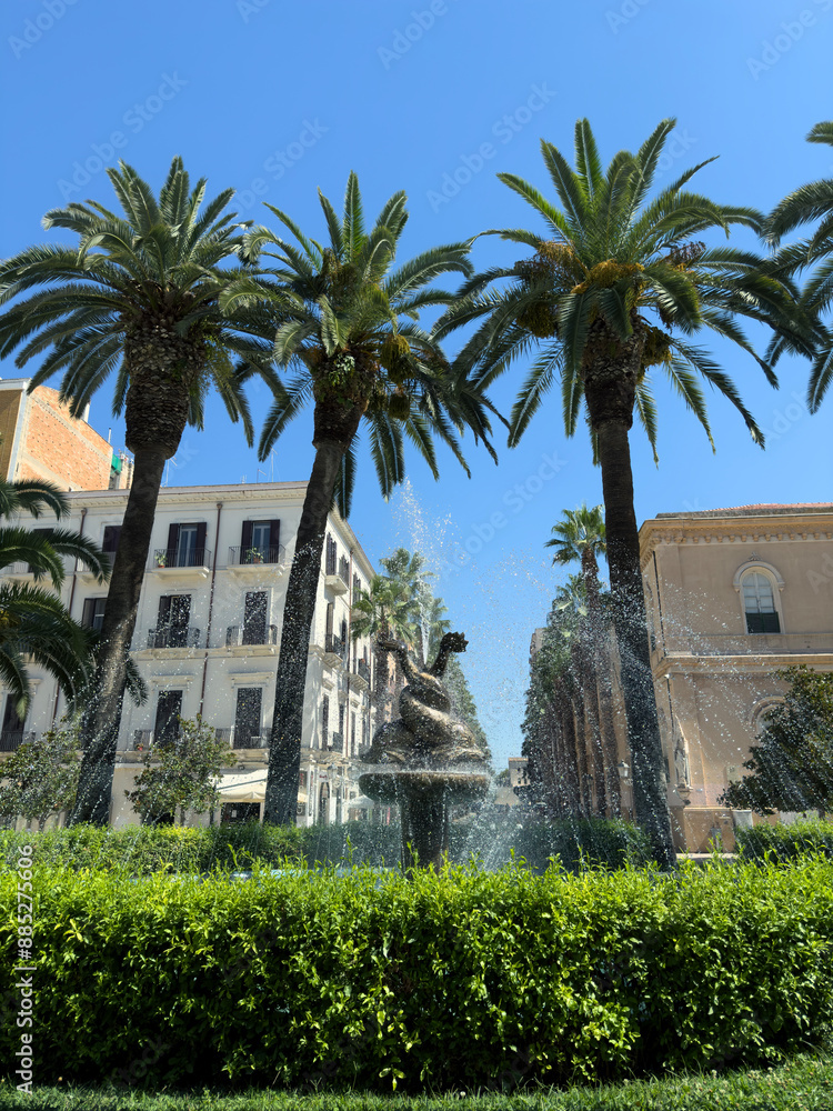 View of Maria Immacolata square (Piazza Maria Immacolata) in the city of Taranto, Puglia, Italy View of Maria Immacolata square (Piazza Maria Immacolata) in the city of Taranto, Puglia, Italy