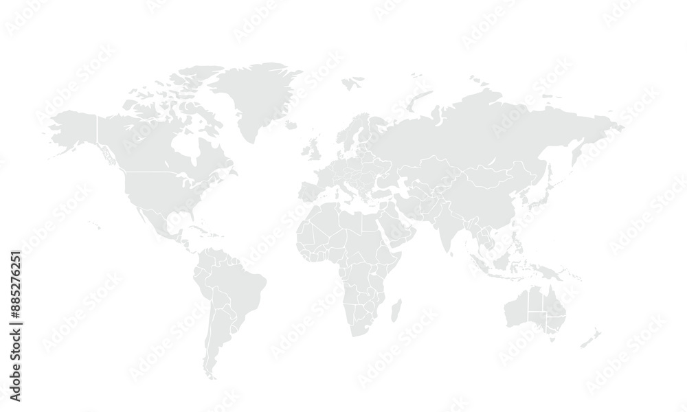 World map illustration,isolated on white background for website layouts,background,education, precise,customizable,Travel worldwide,map silhouette backdrop,earth geography, political,reports. World map illustration,isolated on white background for website layouts,background,education, precise,customizable,Travel worldwide,map silhouette backdrop,earth geography, political,reports.