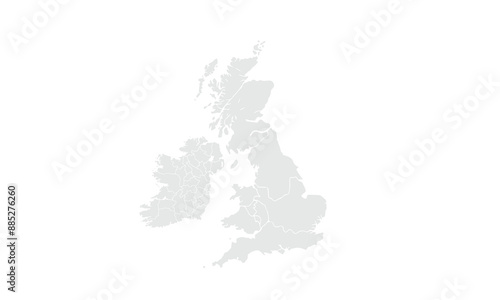 United kingdom map illustration,isolated on white background for website layouts,background,education, precise,customizable,Travel worldwide,map silhouette backdrop,earth geography, political,reports.