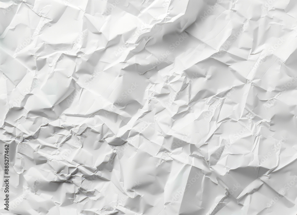 White paper crumpled. close-up view White paper crumpled. close-up view