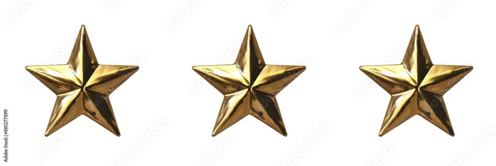 Obraz premium General Stars. American Army Four-Star Rank Military Insignia Isolated