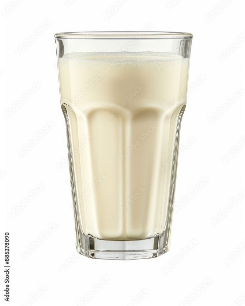 Milk White Background. Fresh Dairy Product in Glass Isolated on White Background Milk White Background. Fresh Dairy Product in Glass Isolated on White Background