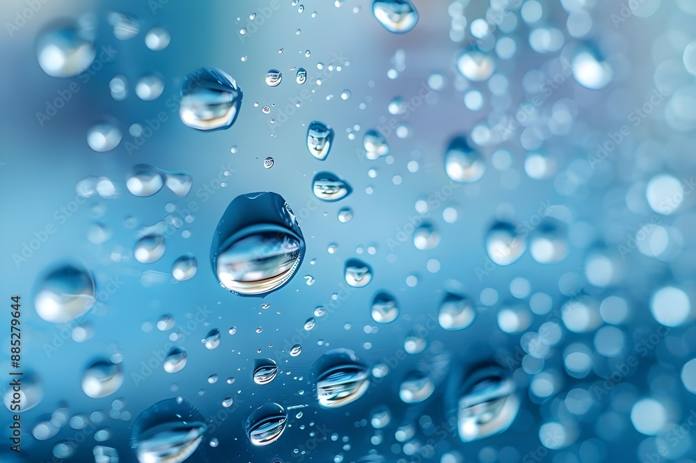 This is an emotional close-up photo of raindrops forming on a window on a rainy day during the rainy season. This is an emotional close-up photo of raindrops forming on a window on a rainy day during the rainy season.
