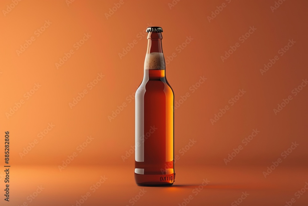 An elegant banner depicting one bottle of craft drink beer.
An elegant banner depicting one bottle of craft drink beer.