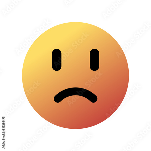 Editable frowning, sad, disappointed face vector icon. Part of a big icon set family. Perfect for web and app interfaces, presentations, infographics, etc