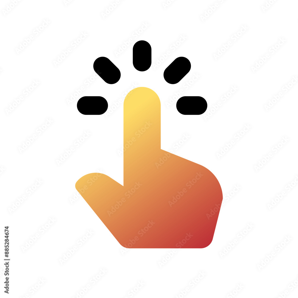 Editable one finger tap vector icon. Part of a big icon set family. Perfect for web and app interfaces, presentations, infographics, etc Editable one finger tap vector icon. Part of a big icon set family. Perfect for web and app interfaces, presentations, infographics, etc